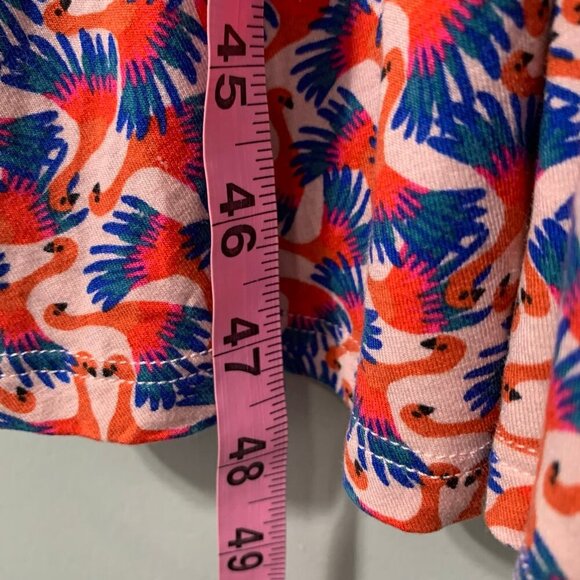 Boden flamingo strappy deep scoop below knee jersey knit midi dress with pockets - Picture 6 of 12